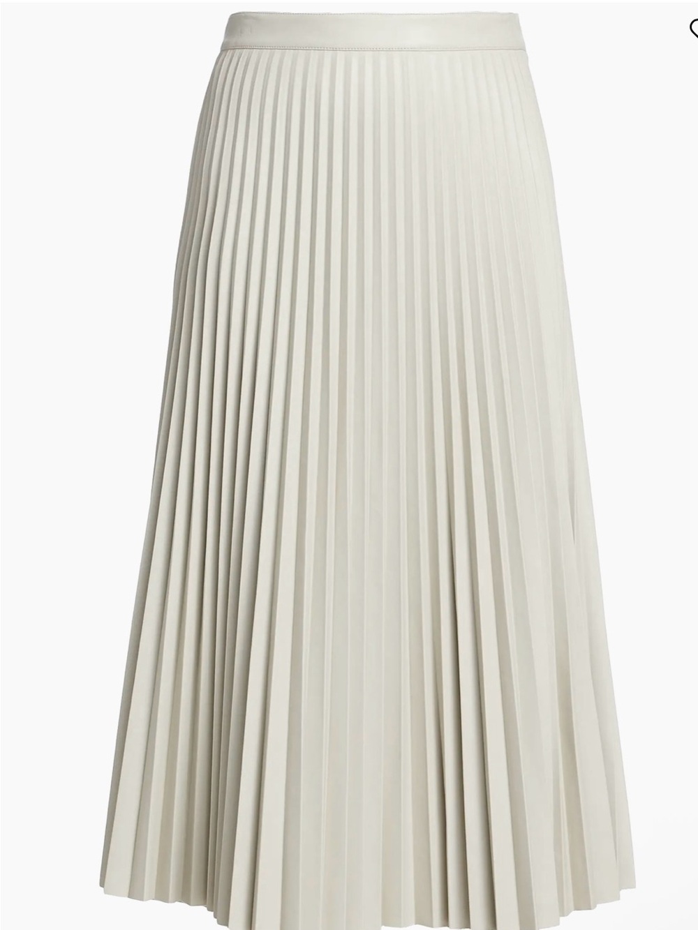 NWT Proenza Shouler Pleated Faux Leather Midi Skirt SZ 8